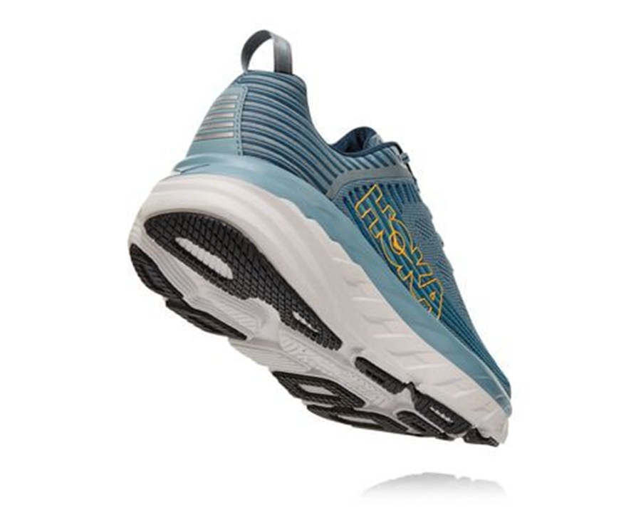 Hoka One One Mens Running Shoes - Bondi 6 - Blue - SDHZ14570